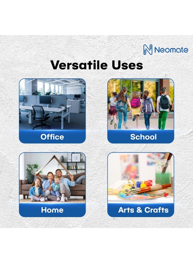 Neomate Magic Tape with Refillable Dispenser | 1.9cm x 25.4m | Transparent, Writable, Hand-Tearable Tape for School Projects, Home & Office Use - Image 3